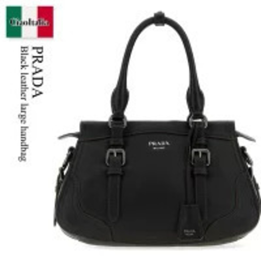 Prada Bag Handbag Black Leather